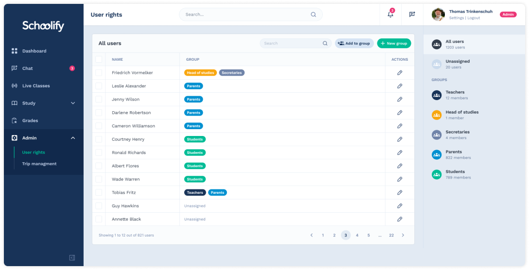 Schoolify’s LMS<br/>for Parents and Administration